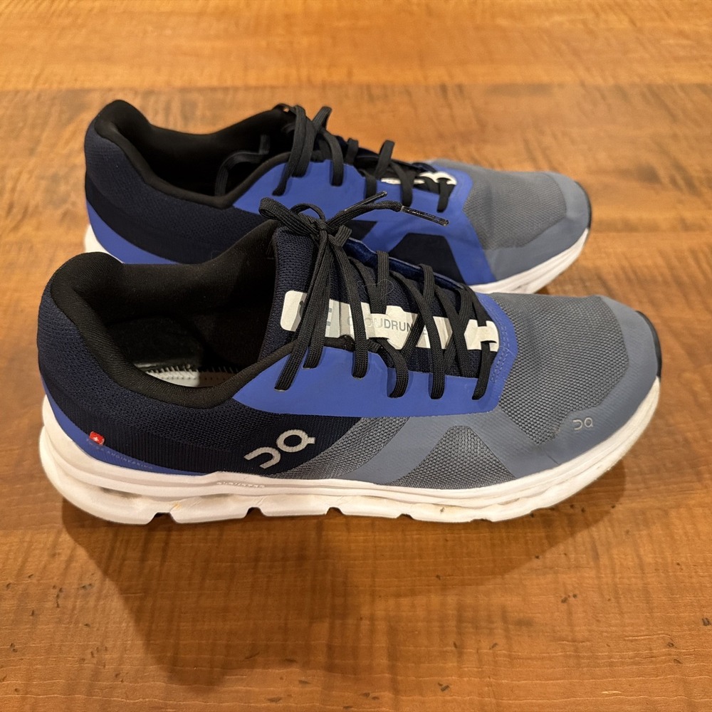 On Running Cloudrunner Mens size 12.5 Chambray Midnight Blue Sneakers Shoes
